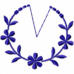 Flowers And Tree Embroidery Design 6 Flowers And Tree Embroidery Design 6
